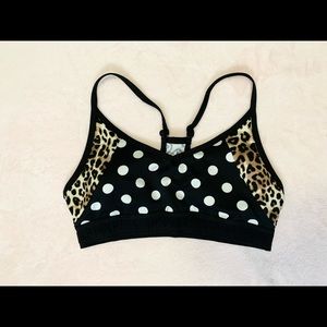 Multi pattern VS Pink sports bra